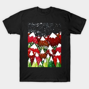 Christmas mountains T-Shirt